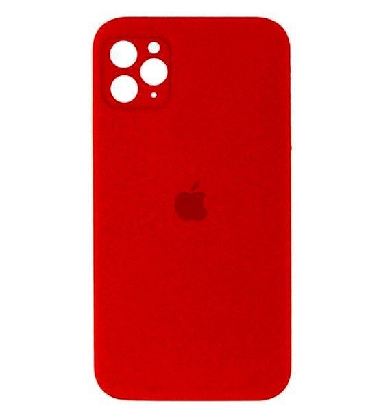 Чохол Silicone Case iPhone 11 Pro Max Red (Квадратний) 18772 фото