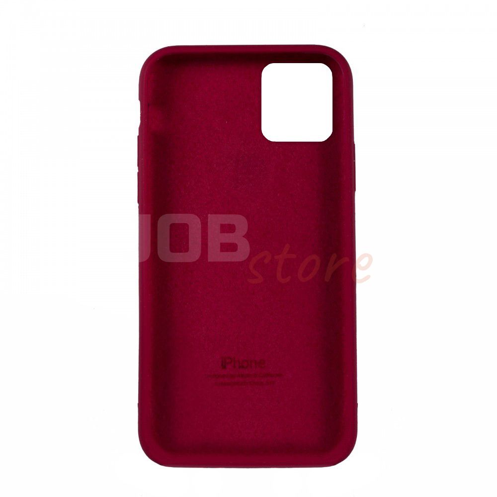 Чохол Silicone Case Full Cover iPhone 11 (Rose Red) 05471 фото