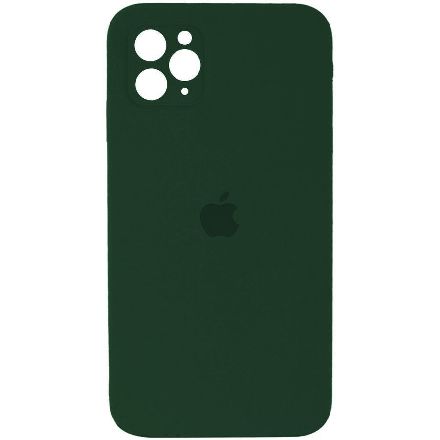 Чохол Silicone Case iPhone 11 Pro Max Dark Green (Квадратний) 16369 фото