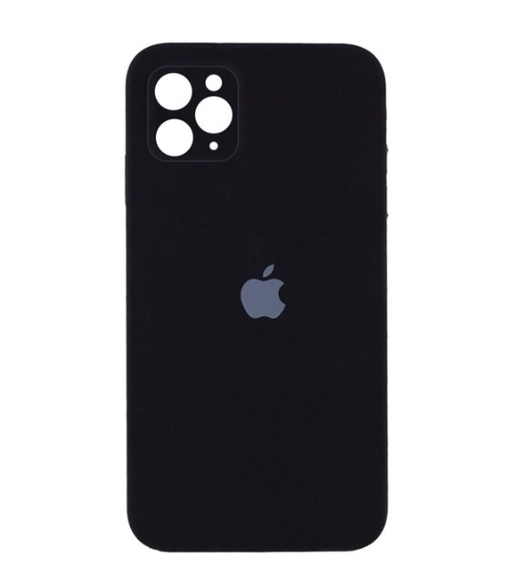 Чохол Silicone Case iPhone 11 Pro Max Black (Квадратний) 18773 фото