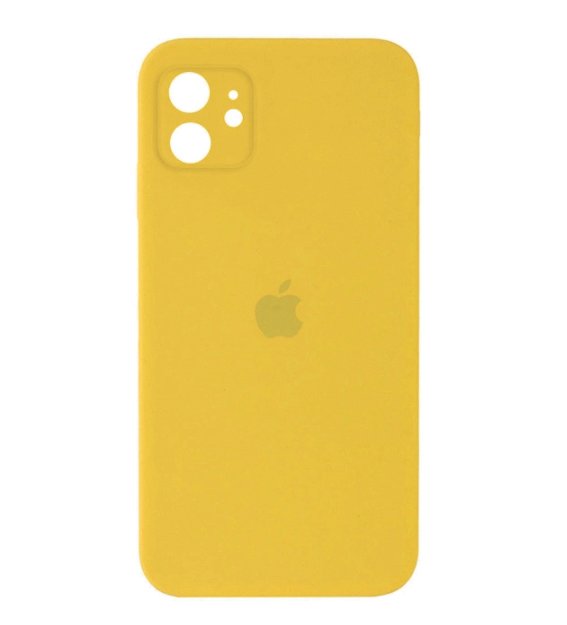 Чохол Silicone Case Square iPhone 11 Yellow (Квадратний) 18742 фото