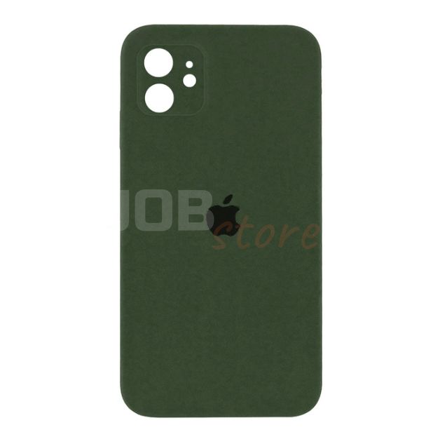 Чохол Silicone Case Square iPhone 11 Pine Green (Квадратний) 18751 фото