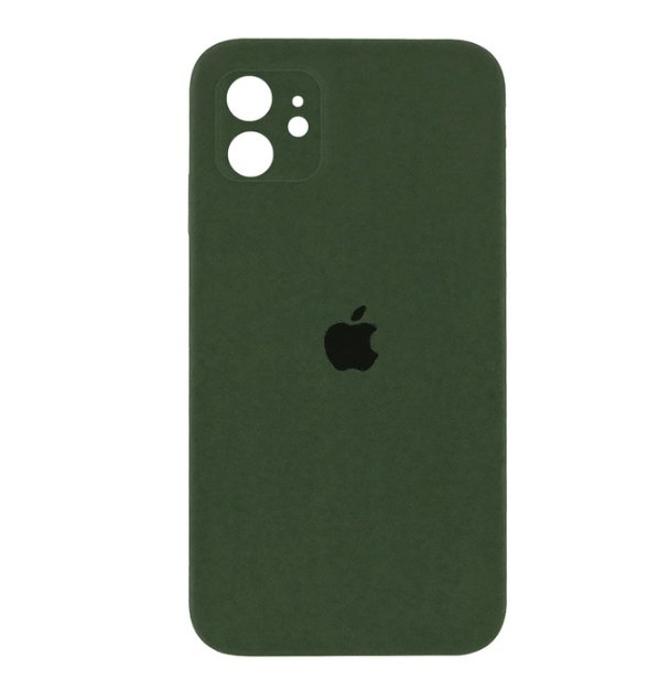 Чохол Silicone Case Square iPhone 11 Pine Green (Квадратний) 18751 фото