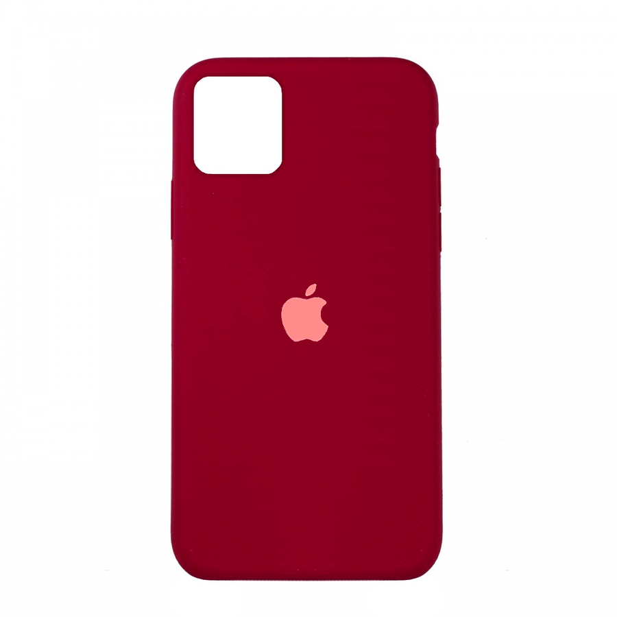 Чохол Silicone Case Full Cover iPhone 11 Pro (Rose Red) 05539 фото
