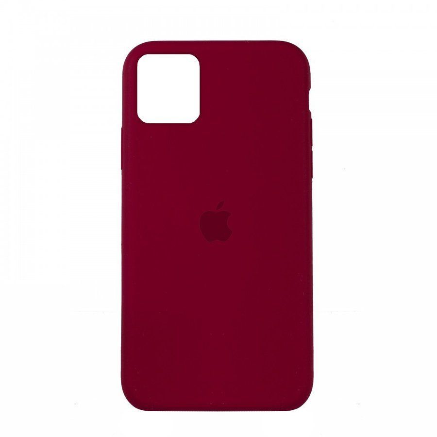 Чохол Silicone Case Full Cover iPhone 11 Pro Max (Rose Red) 05595 фото