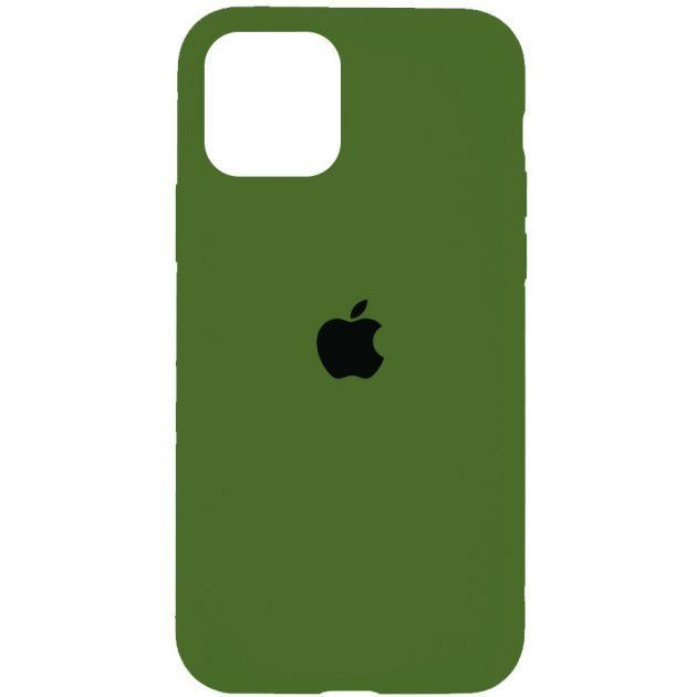 Чохол Silicone Case Full Cover iPhone 11 Pro (Army Green) 05551 фото
