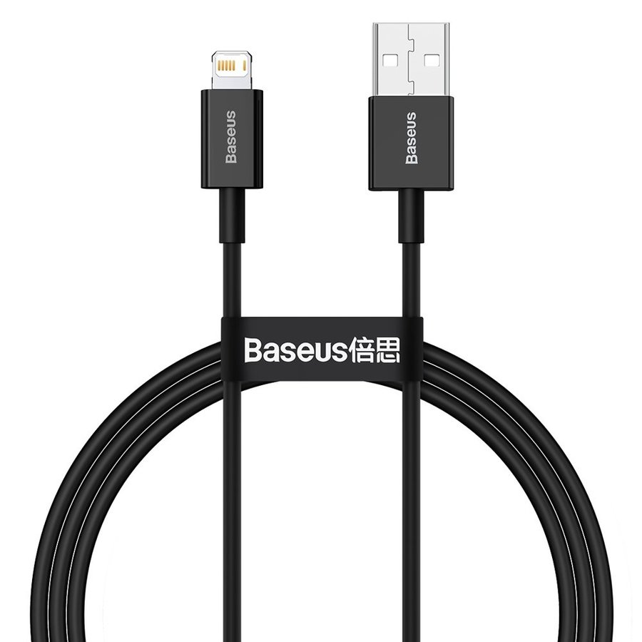 Кабель Baseus Superior Series Fast Charging Data Cable USB to Lightning 2.4A 2m (Чорний) 006 фото