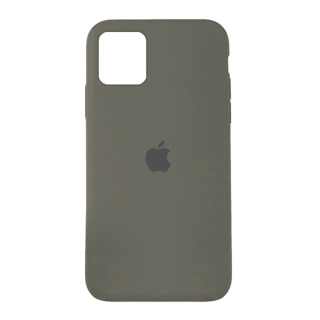 Чохол Silicone Case Full Cover iPhone 11 (Dark Olive) 05469 фото